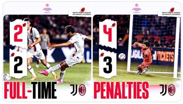 足球竞猜-【友谊赛】佳夫传射鲁加尼扳平，尤文2:2米兰点球4:3