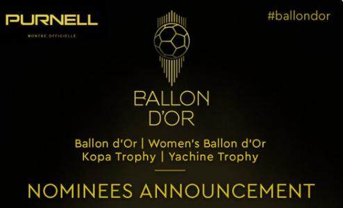 五大联赛-科帕奖、雅辛奖、女足金球奖候选公布：热门悉数入围